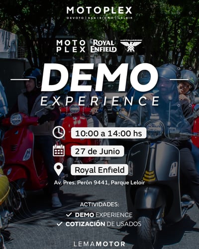 Demo Experience Motoplex Leloir: Probá tu próxima moto o scooter